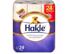 Hakle Verwöhnende Sauberkeit Toilettenpapier, 24 Rollen