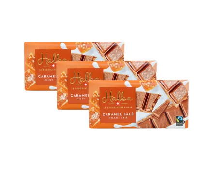 Halba Tafelschokolade Milch & Caramel Salé 3x100g