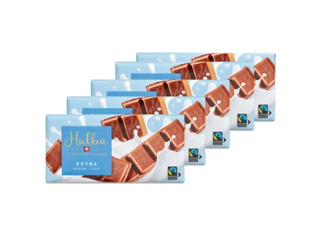 Halba Tafelschokolade Milch extra 5x100g