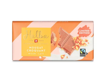 Halba Tafelschokolade Nougat Croquant