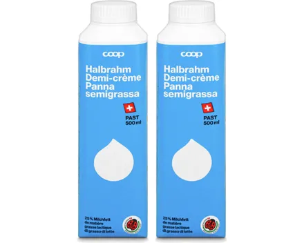 Halbrahm pasteurisiert IP-Suisse 2x 500ml