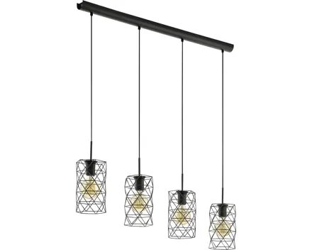 Hängeleuchte Estevau, dunkelbraun