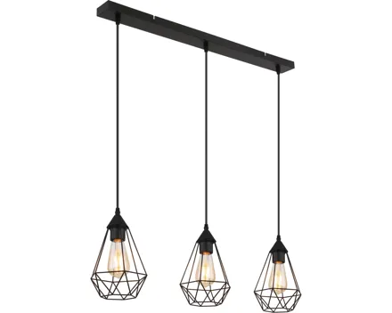 Hängeleuchte Grid, 3-flammig