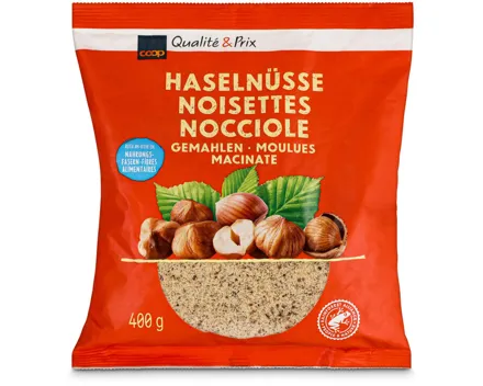 Haselnüsse gemahlen