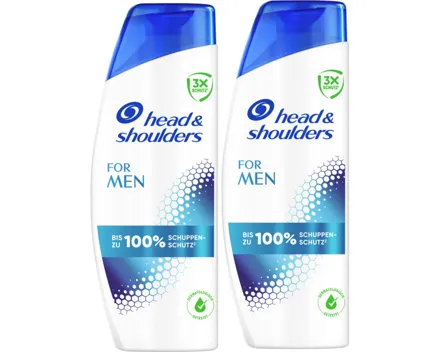 Head & Shoulders Anti Schuppen Shampoo For Men 250ml 2x 250ml