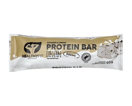 Healthy Fit Protein Bar Cookies & Cream