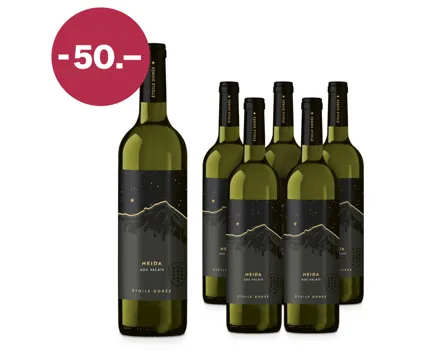 Heida Valais AOC Étoile Dorée 6x75cl – Weisswein, Schweiz