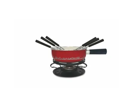 Heidi Cheese Line Fondue-Set Scherenschnitt 8-teilig