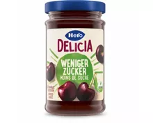 Hero Konfitüre Delicia Weniger Zucker schwarze Kirsche