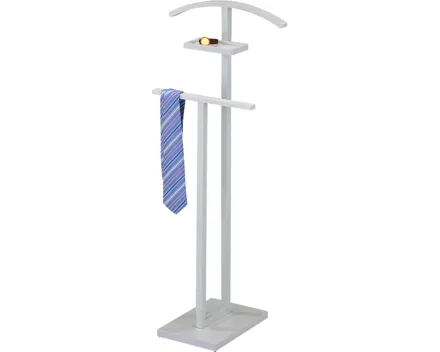 Herrendiener Lena Metall weiss 46 x 113 x 34 cm