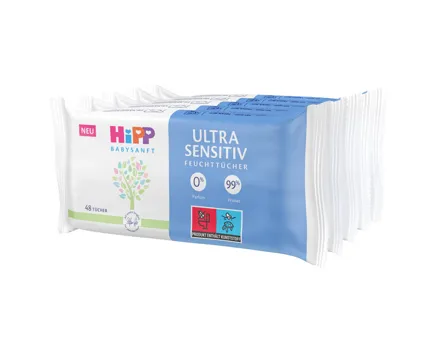 Hipp Feuttücher Ultra sensitiv 5x48 Stück