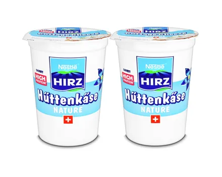 Hirz Hüttenkäse Nature 2x 450g