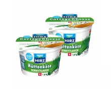 Hirz Hüttenkäse Schnittlauch 1/4 Fett 2x 200g