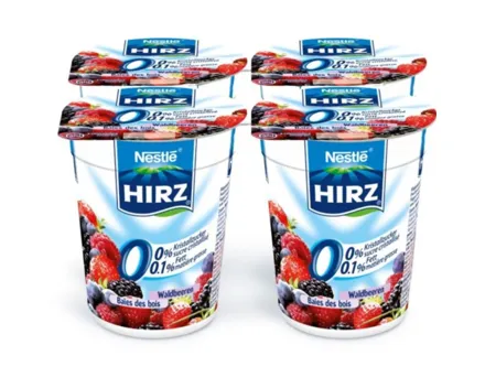 Hirz Joghurt 0% Kristallzucker Waldbeeren 4x180g