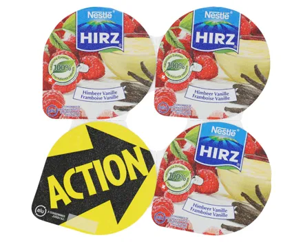 Hirz Joghurt Himbeere & Vanille 4x180g