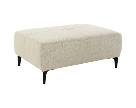 Hocker Oslo Stoff beige meliert