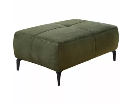 Hocker Oslo Stoff Velours-Optik grün