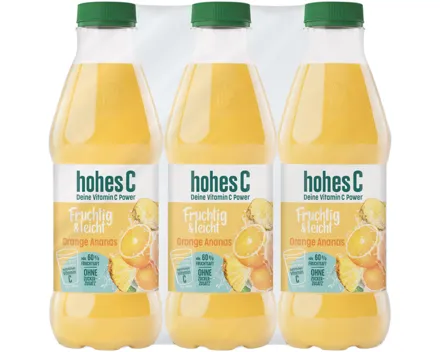 Hohes C Fruchtig Leicht Orange Ananas 6x1l