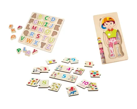 Holz Lernpuzzle