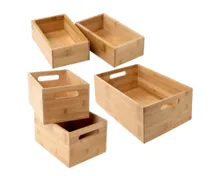 HOME CREATION Bambus Aufbewahrungskisten