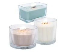 HOME CREATION Duftkerze mit Holzdocht