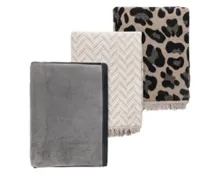 HOME CREATION Kuscheldecke mit Fransen