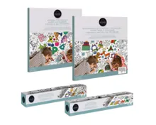 HOME CREATION Tischdecke zum Selbstbemalen/Ausmalrolle