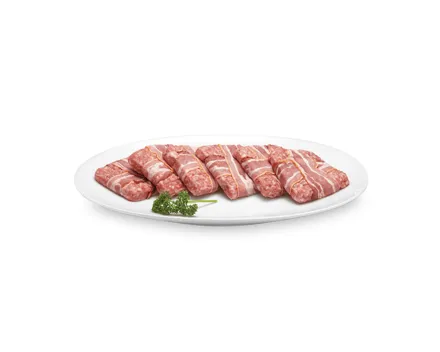 Hornussersteak mit Speck