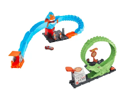 Hot Wheels Rennbahn-Set Oktopus-Attacke/Alligator-Angriff