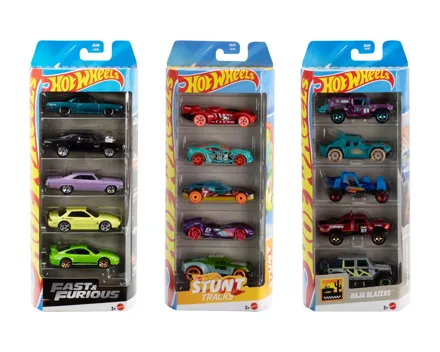 Hot Wheels Spielzeugautos, 5er-Set
