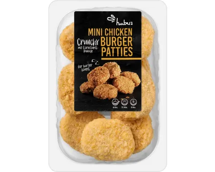 Hubers Crunchy Mini Chicken Burger Patties