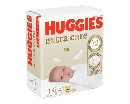 Huggies extra care Windeln Grösse 1 2-5 kg 22 Stück