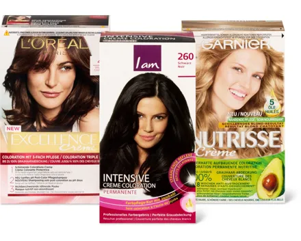 I am-, Kétec-, L'Oréal Paris- oder Garnier-Haarcolorationen