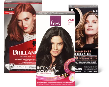 I am-, Kétec-, Schwarzkopf- und Syoss-Colorationen-Sortiment