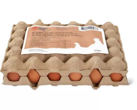 Import Eier aus Freilandhaltung
