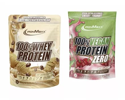 IronMaxx 100% Whey/Veganes Proteinpulver