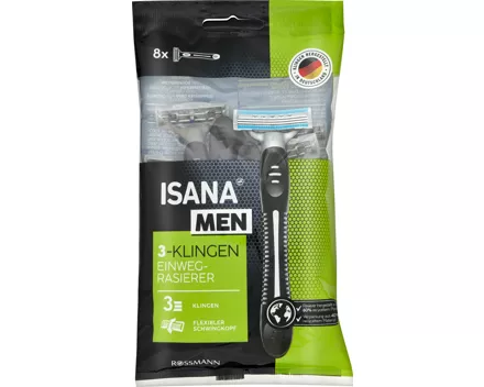 ISANA Men 3-Klingen-Einwegrasierer