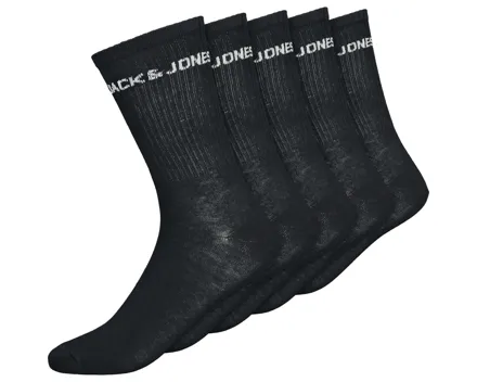 Jack & Jones Sportsocken Herren 5 Paar, one size schwarz