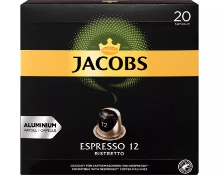 Jacobs Kaffeekapseln Espresso 12 Ristretto