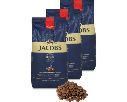 Jacobs Medaille d'or Bohnenkaffee 3x 500g