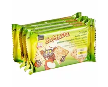 JaMaDu Cracker Apfel Dinkel 4x38.3g