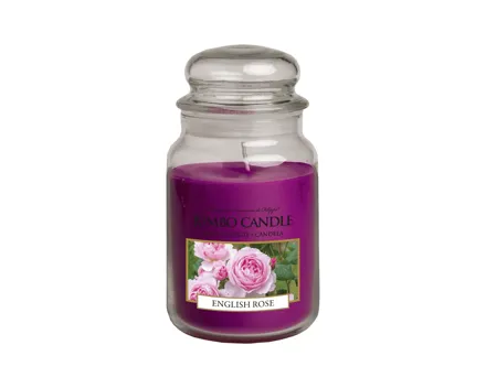 Jumbo Candle English Rose
