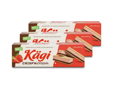 Kägi Crisp'n Cream Strawberry 3x 110g