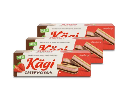 Kägi Crisp'n Cream Strawberry 3x110g