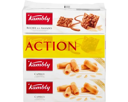 Kambly Biscuits Rocher und Caprice