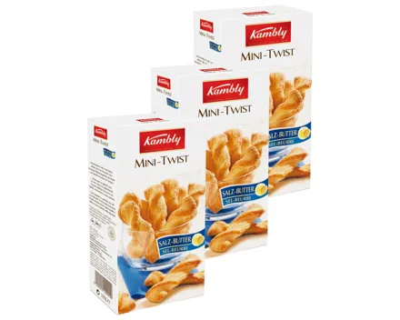 Kambly Mini Twist Salz-Butter 3x 100g