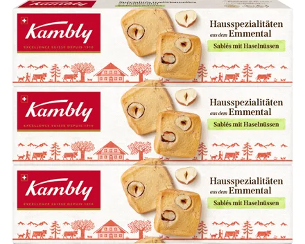 Kambly Sablés Hausspezialitäten aus dem Emmental