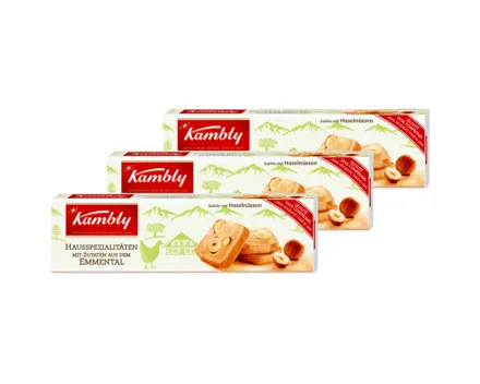Kambly Sablés mit Haselnüssen 3x90g
