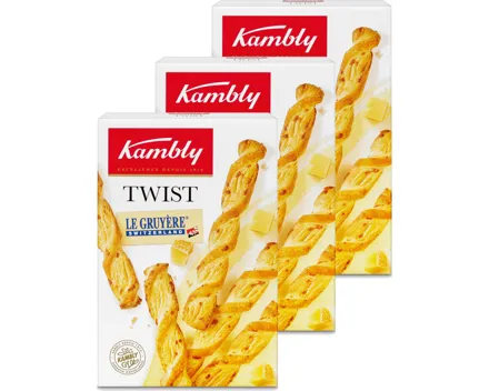 Kambly Twist Flûtes Käse 3x 100g