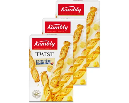 Kambly Twist Gruyère AOP 3x100g